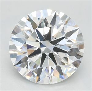 Picture of Lab Grown Diamond 2.62 Carats, Round with Ideal Cut, D Color, VVS1 Clarity and Certified by IGI