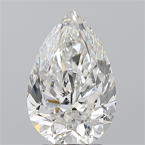 Foto Diamante Natural 2.50 quilates, De pera , Color F, claridad SI2 y certificado GIA de