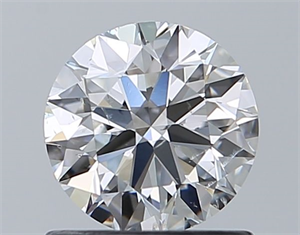 Picture of Natural Diamond 0.90 Carats, Round with Excellent Cut, F Color, SI1 Clarity and Certified by GIA