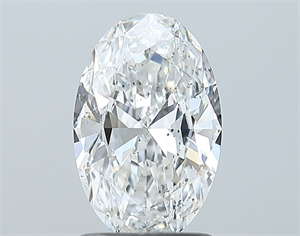Foto Diamante Natural 1.21 quilates, Ovalado , Color F, claridad SI2 y certificado GIA de