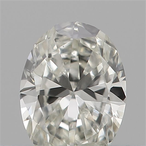Picture of Natural Diamond 0.17 Carats, Oval with  Cut, H Color, SI1 Clarity and Certified by IGI