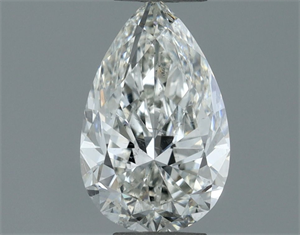 Picture of Natural Diamond 0.50 Carats, Pear with  Cut, H Color, SI2 Clarity and Certified by GIA