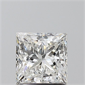 Natural Diamond 1.21 Carats, Princess with  Cut, G Color, VS1 Clarity and Certified by GIA