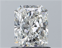 Natural Diamond 0.80 Carats, Radiant with  Cut, H Color, VVS1 Clarity and Certified by GIA