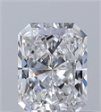 Natural Diamond 0.52 Carats, Radiant with  Cut, E Color, IF Clarity and Certified by GIA