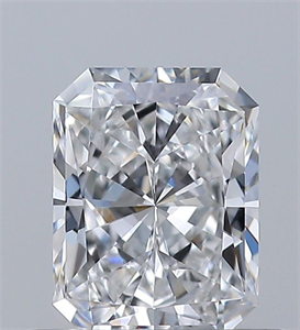 Picture of Natural Diamond 0.52 Carats, Radiant with  Cut, E Color, IF Clarity and Certified by GIA