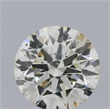 Natural Diamond 0.61 Carats, Round with Excellent Cut, J Color, SI1 Clarity and Certified by IGI