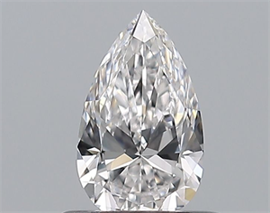 Picture of Natural Diamond 0.52 Carats, Pear with  Cut, E Color, IF Clarity and Certified by GIA