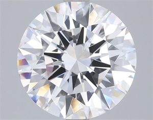 Picture of Lab Grown Diamond 3.50 Carats, Round with Excellent Cut, E Color, VVS2 Clarity and Certified by IGI