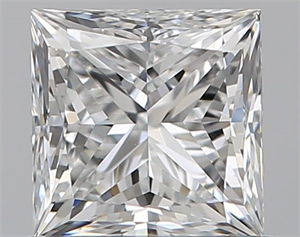 Picture of Natural Diamond 0.80 Carats, Princess with  Cut, E Color, VS1 Clarity and Certified by GIA