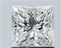 Natural Diamond 1.01 Carats, Princess with  Cut, G Color, VS2 Clarity and Certified by GIA