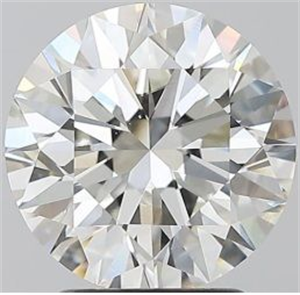 Picture of Natural Diamond 2.52 Carats, Round with Excellent Cut, I Color, VS2 Clarity and Certified by GIA