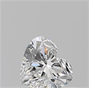 Natural Diamond 0.50 Carats, Heart with  Cut, F Color, VS1 Clarity and Certified by GIA