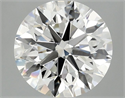 Lab Grown Diamond 2.57 Carats, Round with Excellent Cut, F Color, VVS2 Clarity and Certified by IGI