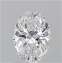 Natural Diamond 1.04 Carats, Oval with  Cut, D Color, VVS1 Clarity and Certified by GIA