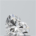 Natural Diamond 0.40 Carats, Heart with  Cut, E Color, VS2 Clarity and Certified by GIA