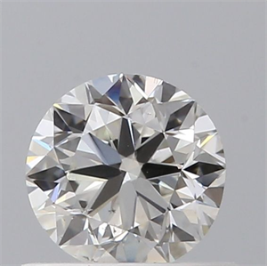 Picture of Natural Diamond 0.50 Carats, Round with Very Good Cut, H Color, SI1 Clarity and Certified by GIA