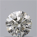 Natural Diamond 0.52 Carats, Round with Excellent Cut, J Color, IF Clarity and Certified by GIA