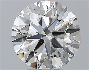 Foto Diamante Natural 3.01 quilates, Redondo , Color G, claridad SI1 y certificado GIA de