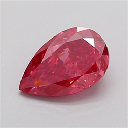 Picture of Lab Grown Diamond 1.22 Carats, Pear with  Cut, Fancy Vivid Pink Color, VS2 Clarity and Certified by IGI