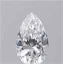 Natural Diamond 0.70 Carats, Pear with  Cut, D Color, VS1 Clarity and Certified by GIA