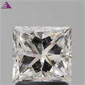 Natural Diamond 1.71 Carats, Princess with  Cut, G Color, SI1 Clarity and Certified by GIA