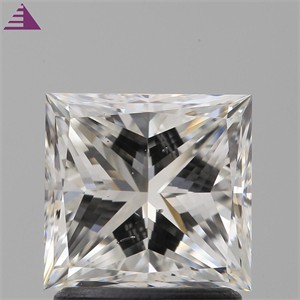 Picture of Natural Diamond 1.71 Carats, Princess with  Cut, G Color, SI1 Clarity and Certified by GIA
