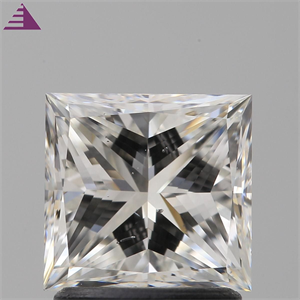 Picture of Natural Diamond 1.71 Carats, Princess with  Cut, G Color, SI1 Clarity and Certified by GIA