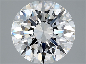 Picture of Natural Diamond 3.01 Carats, Round with Excellent Cut, D Color, VS2 Clarity and Certified by GIA