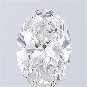 Foto Diamante Natural 4.02 quilates, Ovalado , Color F, claridad SI2 y certificado GIA de