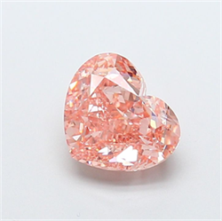 Picture of Lab Grown Diamond 2.38 Carats, Heart with  Cut, Fancy Intense Pink Color, VS2 Clarity and Certified by IGI