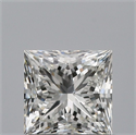 Natural Diamond 0.72 Carats, Princess with  Cut, G Color, IF Clarity and Certified by IGI