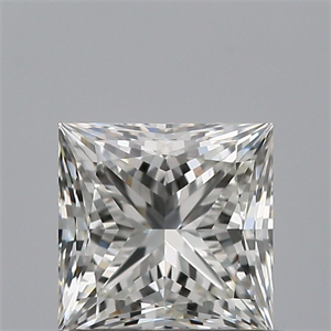 Picture of Natural Diamond 0.72 Carats, Princess with  Cut, G Color, IF Clarity and Certified by IGI