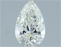 Natural Diamond 1.03 Carats, Pear with  Cut, I Color, VVS2 Clarity and Certified by IGI