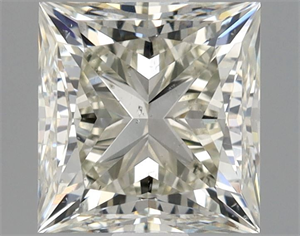 Picture of Natural Diamond 1.01 Carats, Princess with  Cut, L Color, SI1 Clarity and Certified by GIA