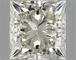 Picture of Natural Diamond 1.01 Carats, Princess with  Cut, L Color, SI1 Clarity and Certified by GIA