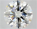 Natural Diamond 5.53 Carats, Round with Excellent Cut, J Color, VS2 Clarity and Certified by GIA