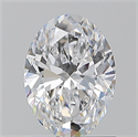 Natural Diamond 1.01 Carats, Oval with  Cut, D Color, SI1 Clarity and Certified by GIA