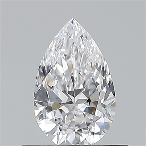 Picture of Natural Diamond 0.50 Carats, Pear with  Cut, D Color, VVS1 Clarity and Certified by GIA