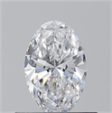 Diamante Natural 0.51 quilates, Ovalado , Color D, claridad IF y certificado GIA