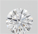 Lab Grown Diamond 1.05 Carats, Round with Ideal Cut, D Color, VVS1 Clarity and Certified by IGI