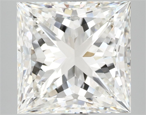 Picture of Natural Diamond 5.02 Carats, Princess with  Cut, I Color, VVS1 Clarity and Certified by GIA