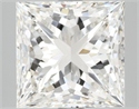 Diamante Natural 5.02 quilates, Princesa , Color I, claridad VVS1 y certificado GIA