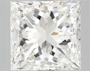 Picture of Natural Diamond 5.02 Carats, Princess with  Cut, I Color, VVS1 Clarity and Certified by GIA
