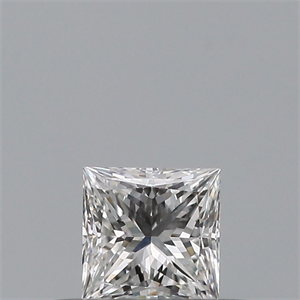 Picture of Natural Diamond 0.23 Carats, Princess with  Cut, E Color, VVS2 Clarity and Certified by GIA