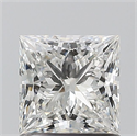Natural Diamond 1.01 Carats, Princess with  Cut, F Color, SI1 Clarity and Certified by GIA