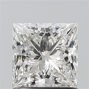 Picture of Natural Diamond 1.01 Carats, Princess with  Cut, F Color, SI1 Clarity and Certified by GIA