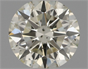 Natural Diamond 0.53 Carats, Round with Excellent Cut, K Color, SI2 Clarity and Certified by IGI
