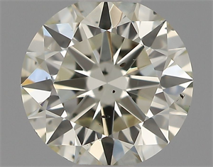 Picture of Natural Diamond 0.53 Carats, Round with Excellent Cut, K Color, SI2 Clarity and Certified by IGI