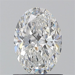 Picture of Natural Diamond 1.01 Carats, Oval with  Cut, E Color, SI1 Clarity and Certified by GIA